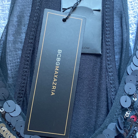 BCBG MAXAZRIA Silk Sequin Mini Dress S - Picture 4 of 9